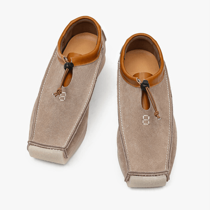 Moxley™ Antonio | Handcrafted Leather Soft Suede Eightball Loafers