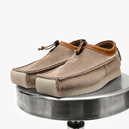 Moxley™ Antonio | Handcrafted Leather Soft Suede Eightball Loafers