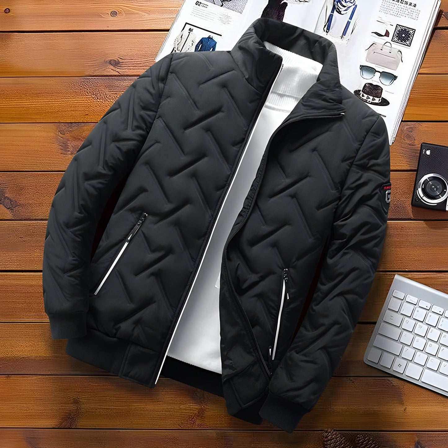 Moxley™ Valero Lyon | Contemporary Luxe Jacket Exuding Timeless Elegance