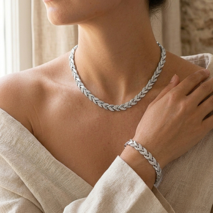 Moxley™ Claudine | Handmade Fish Tail Pendant and Bracelet