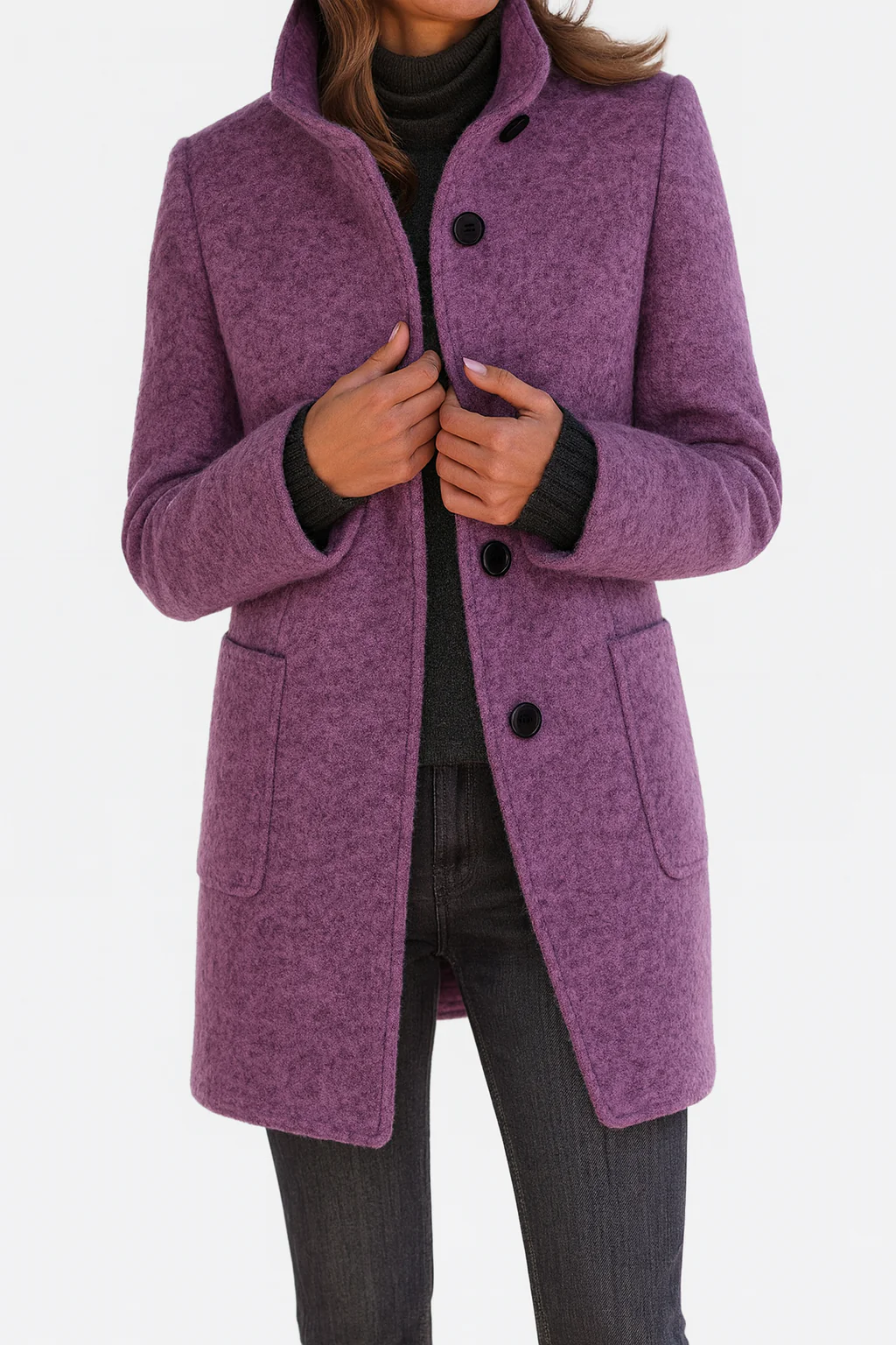 Moxley™ Victoria | Warm, Elegant Coat with a Cosy High Collar