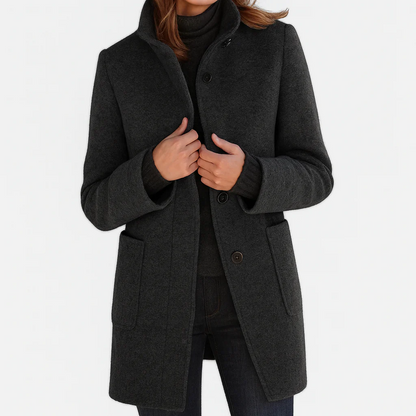 Moxley™ Victoria | Warm, Elegant Coat with a Cosy High Collar