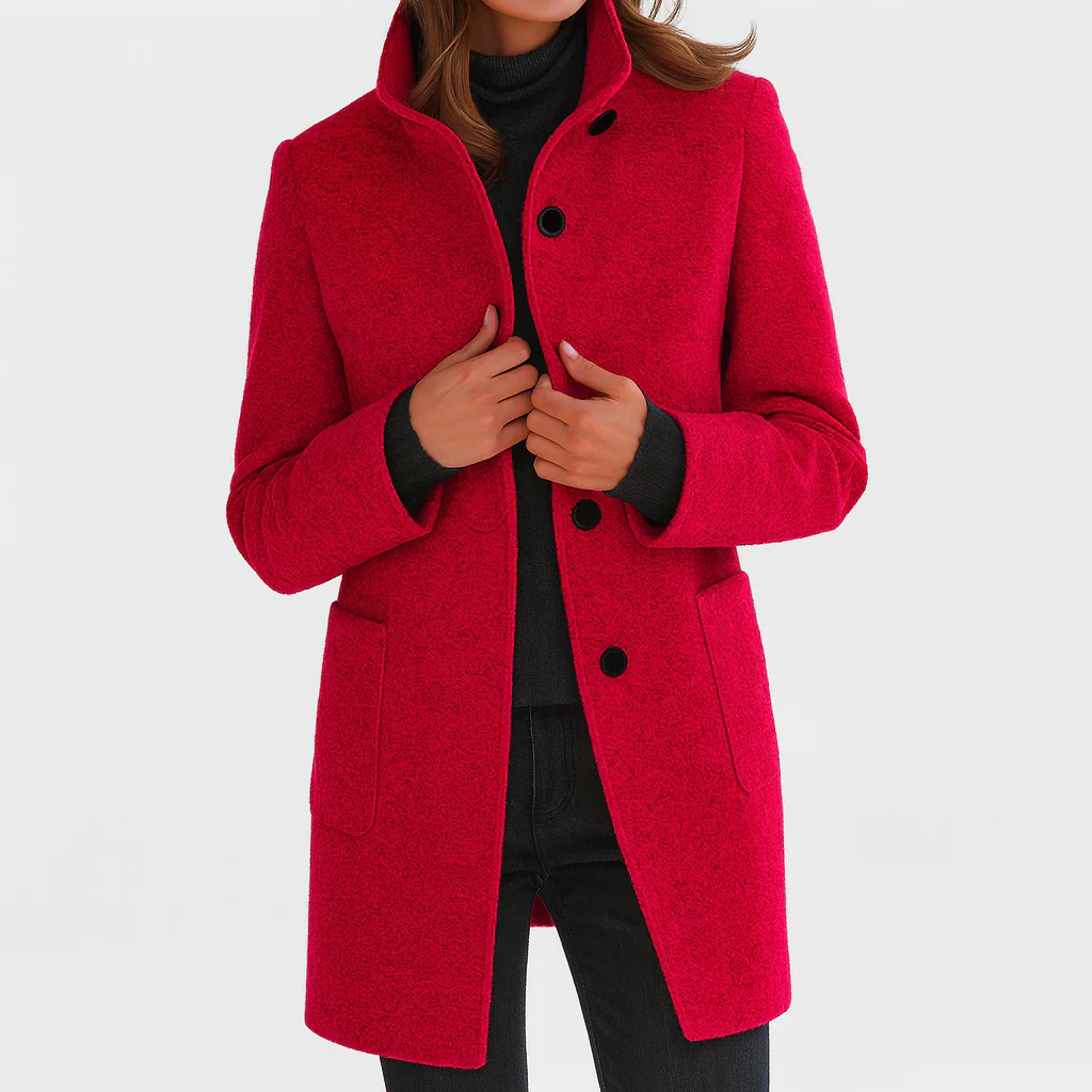 Moxley™ Victoria | Warm, Elegant Coat with a Cosy High Collar