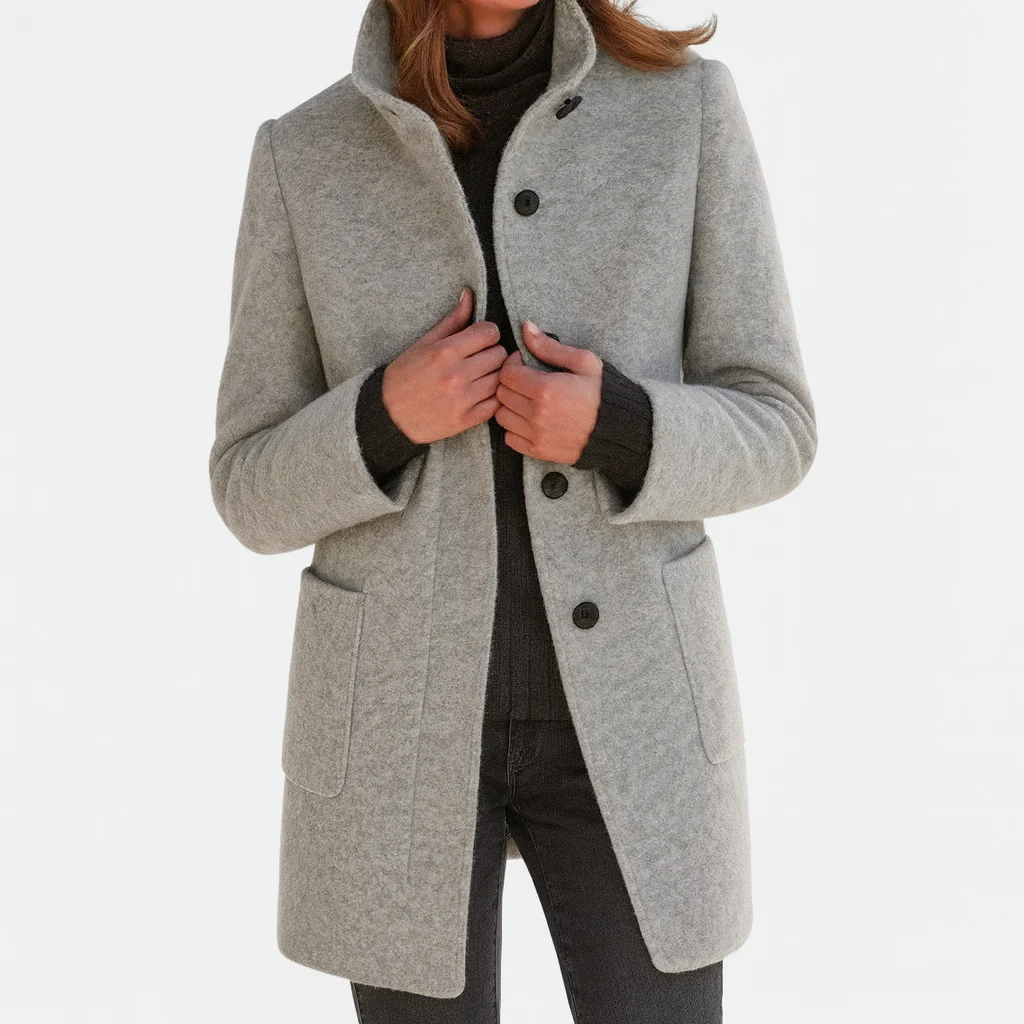 Moxley™ Victoria | Warm, Elegant Coat with a Cosy High Collar
