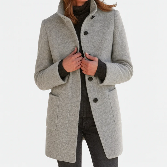 Moxley™ Victoria | Warm, Elegant Coat with a Cosy High Collar