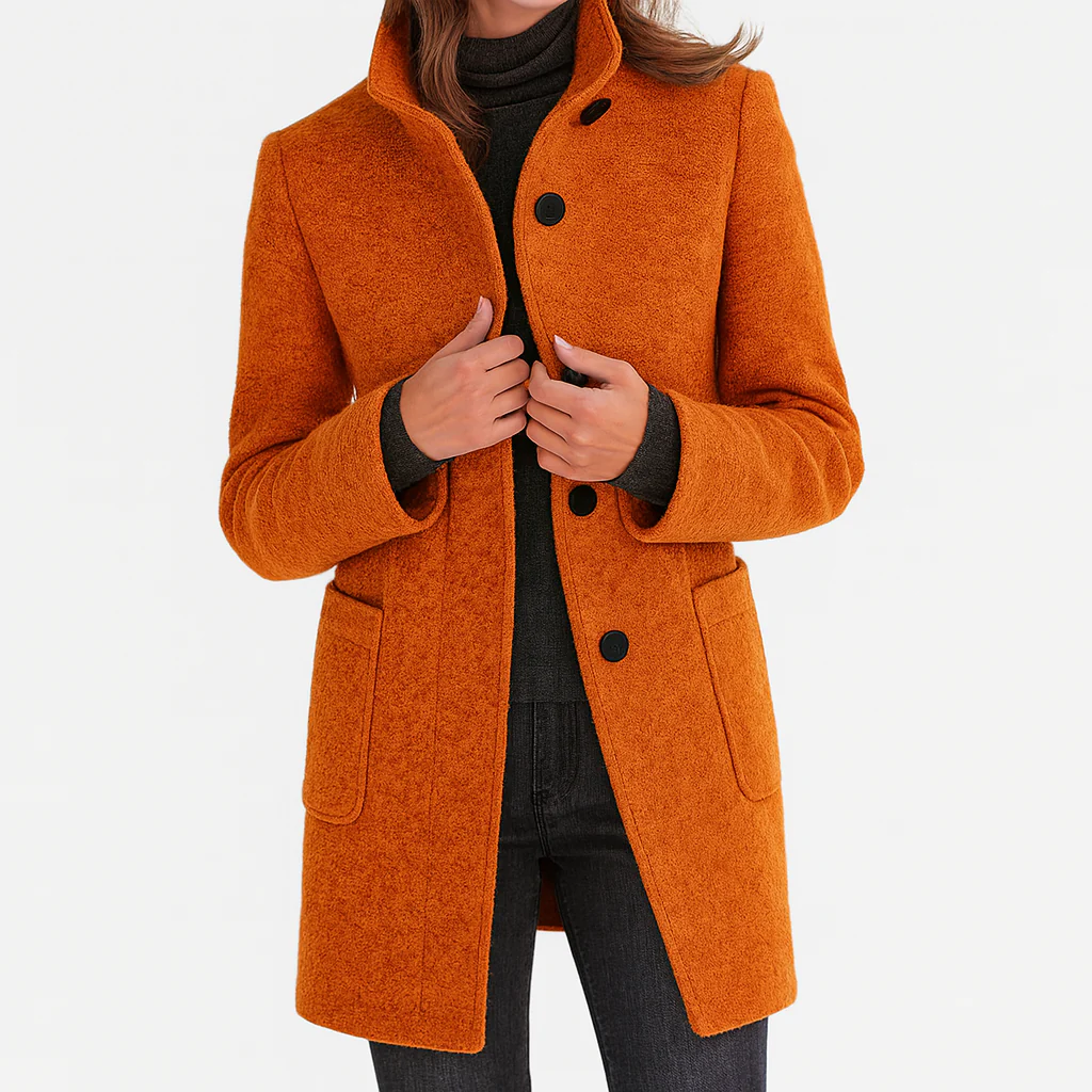 Moxley™ Victoria | Warm, Elegant Coat with a Cosy High Collar