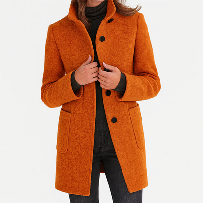 Moxley™ Victoria | Warm, Elegant Coat with a Cosy High Collar