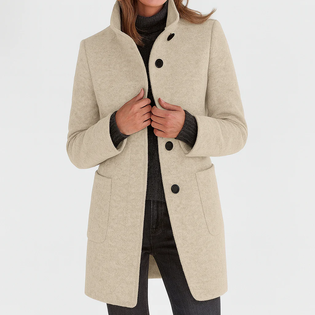 Moxley™ Victoria | Warm, Elegant Coat with a Cosy High Collar