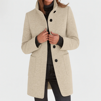 Moxley™ Victoria | Warm, Elegant Coat with a Cosy High Collar