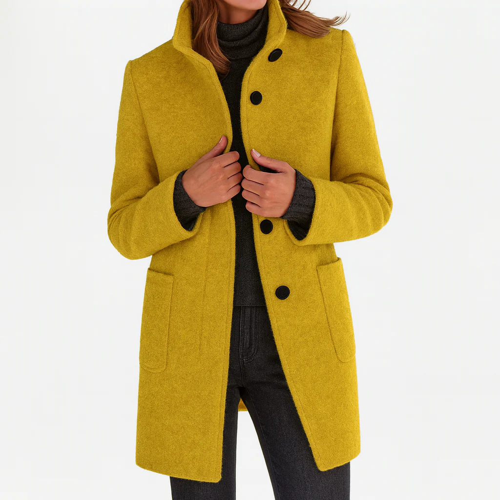 Moxley™ Victoria | Warm, Elegant Coat with a Cosy High Collar