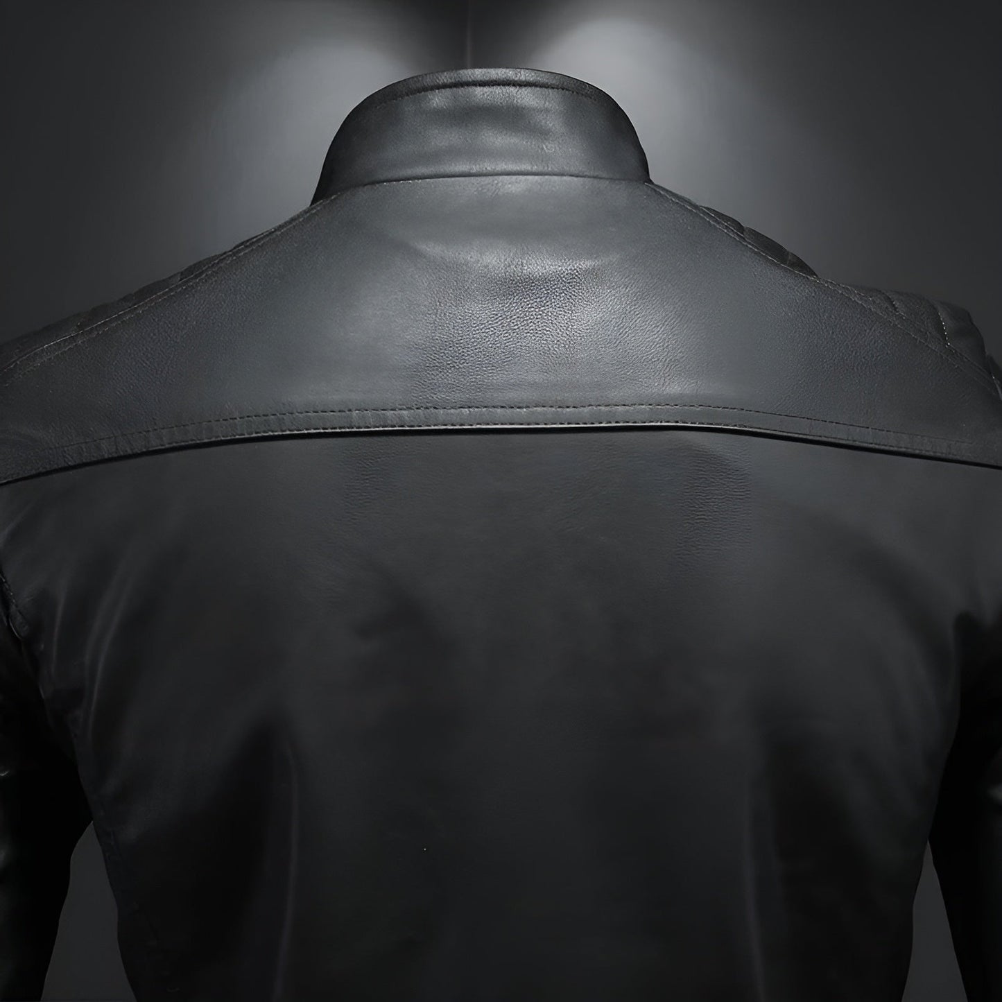 Moxley™ | Luxe Leather Collar Jacket