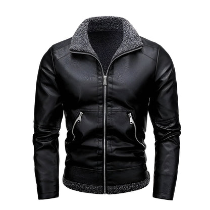 Moxley™ | Exquisite Leather Jacket with Luxurious Fleece Lining