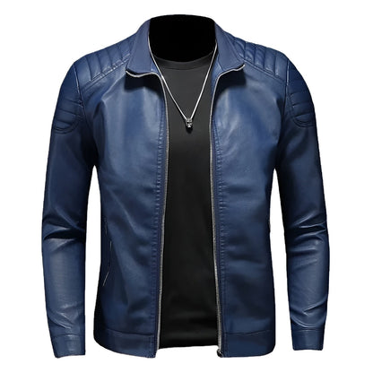 Moxley™ | Luxe Leather Collar Jacket