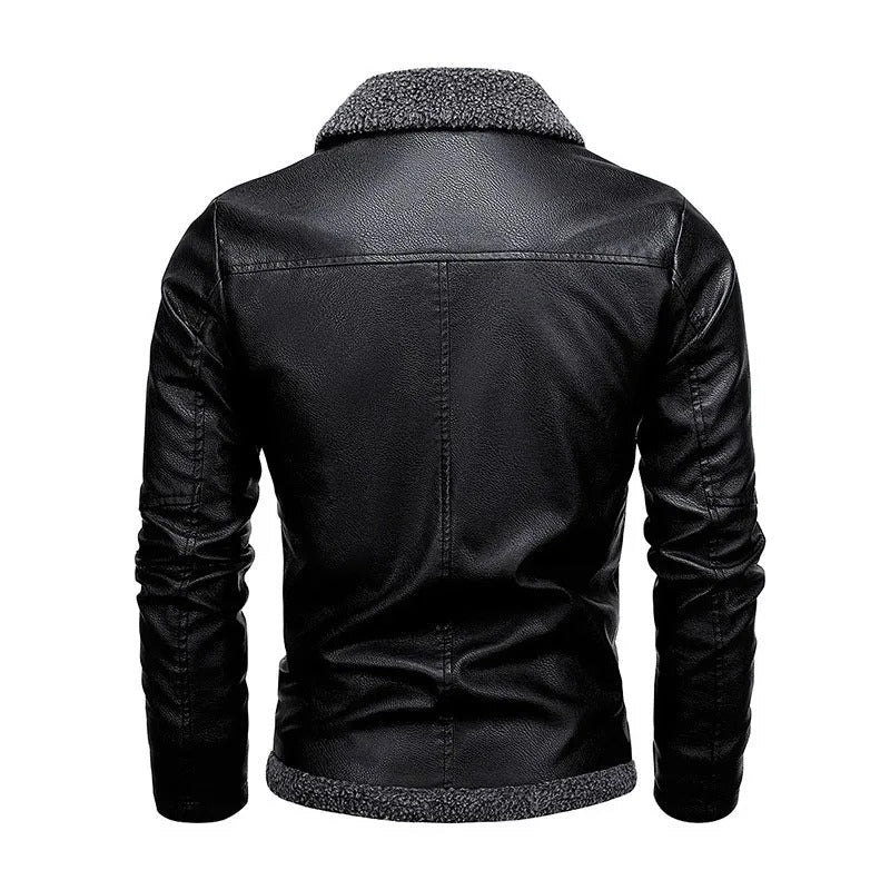 Moxley™ | Exquisite Leather Jacket with Luxurious Fleece Lining