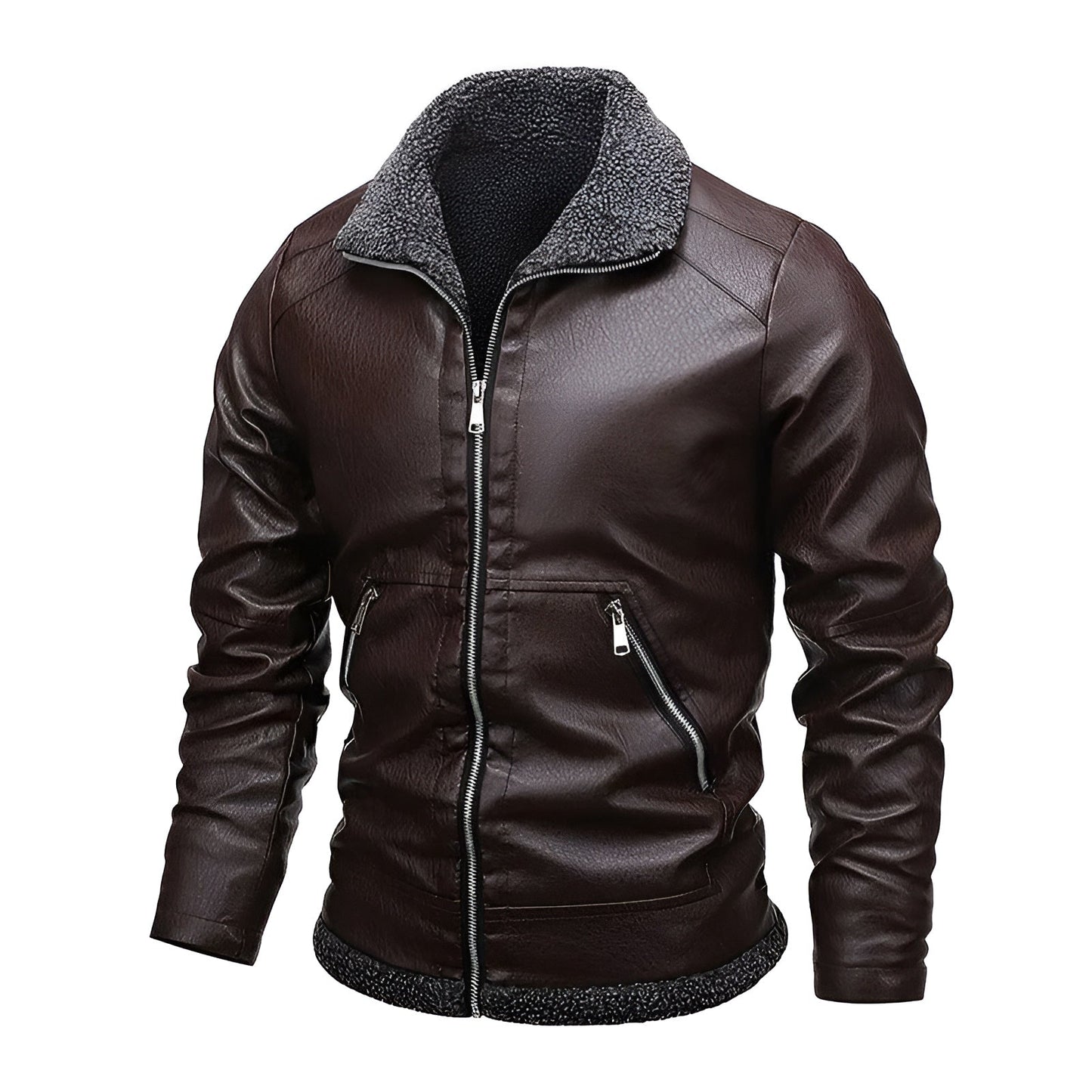 Moxley™ | Exquisite Leather Jacket with Luxurious Fleece Lining