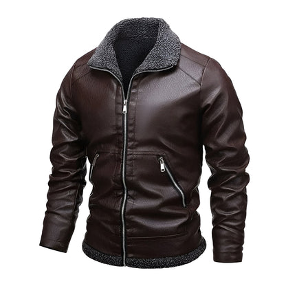 Moxley™ | Exquisite Leather Jacket with Luxurious Fleece Lining