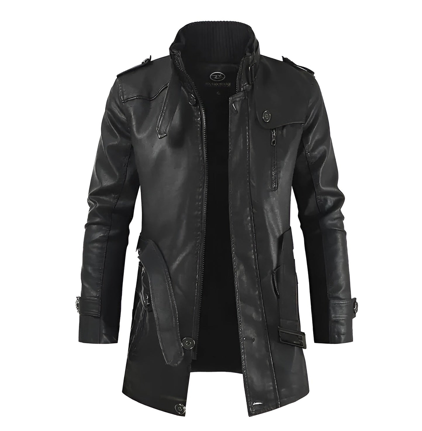 Moxley™ | Exquisite Long Leather Overcoat for Men
