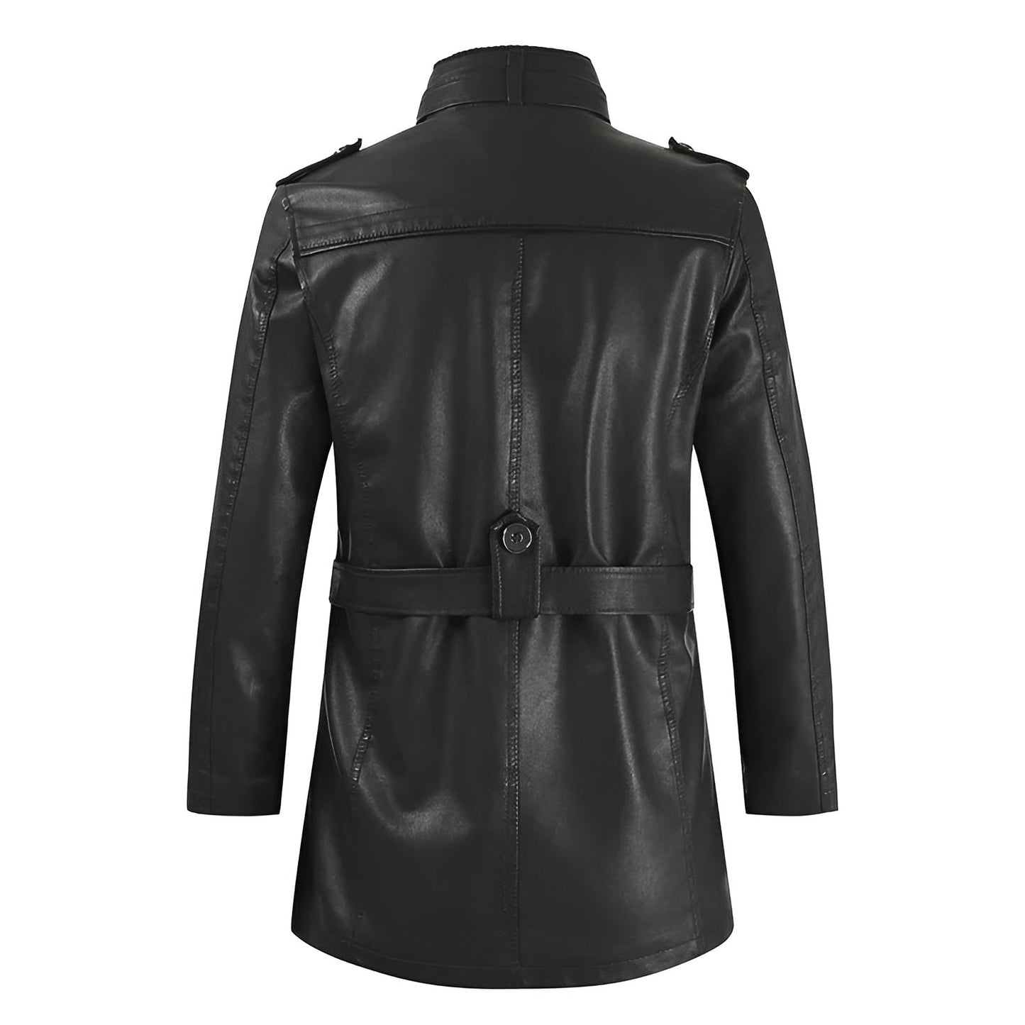 Moxley™ | Exquisite Long Leather Overcoat for Men