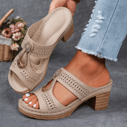 Moxley Isabelle™ | Comfortable Orthopedic Open Toe Heel