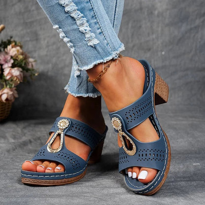 Moxley Isabelle™ | Comfortable Orthopedic Open Toe Heel