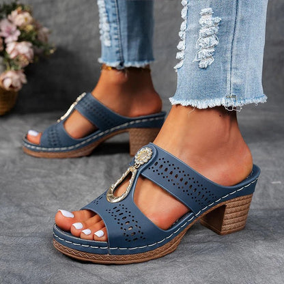 Moxley Isabelle™ | Comfortable Orthopedic Open Toe Heel