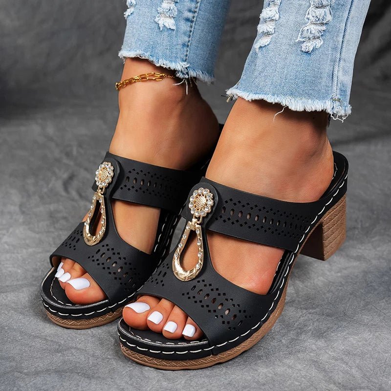 Moxley Isabelle™ | Comfortable Orthopedic Open Toe Heel