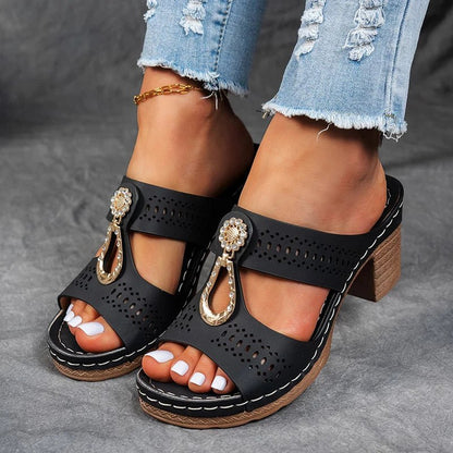 Moxley Isabelle™ | Comfortable Orthopedic Open Toe Heel