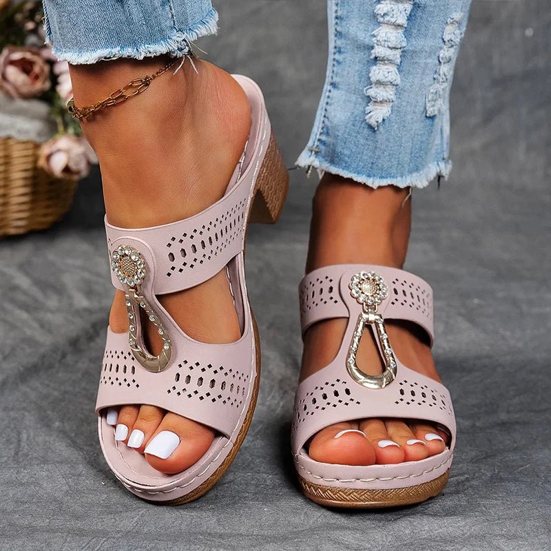 Moxley Isabelle™ | Comfortable Orthopedic Open Toe Heel