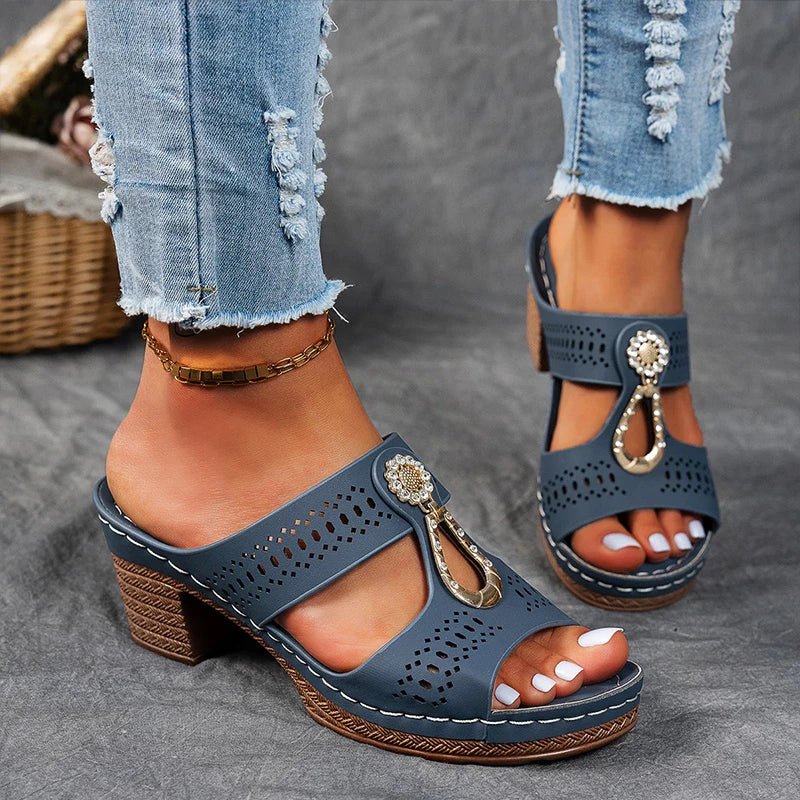 Moxley Isabelle™ | Comfortable Orthopedic Open Toe Heel