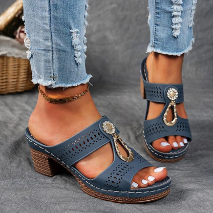 Moxley Isabelle™ | Comfortable Orthopedic Open Toe Heel