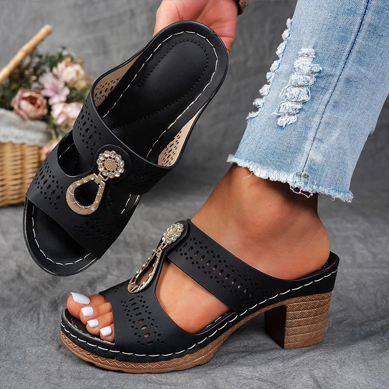 Moxley Isabelle™ | Comfortable Orthopedic Open Toe Heel