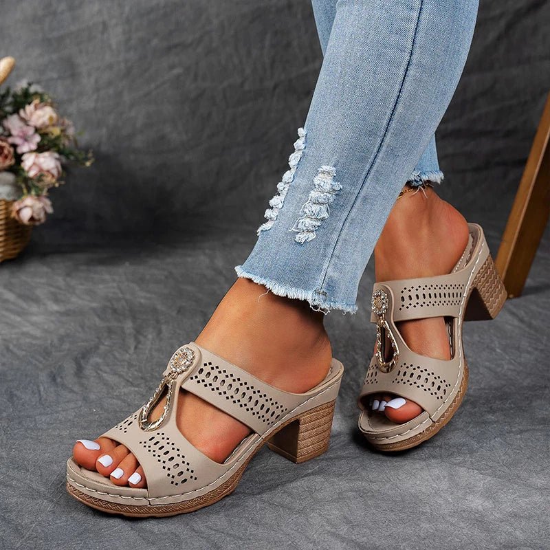 Moxley Isabelle™ | Comfortable Orthopedic Open Toe Heel