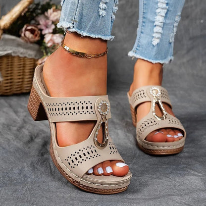 Moxley Isabelle™ | Comfortable Orthopedic Open Toe Heel