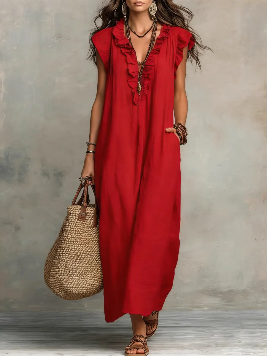 Moxley™ Camelia | Bohemian Maxi Dress