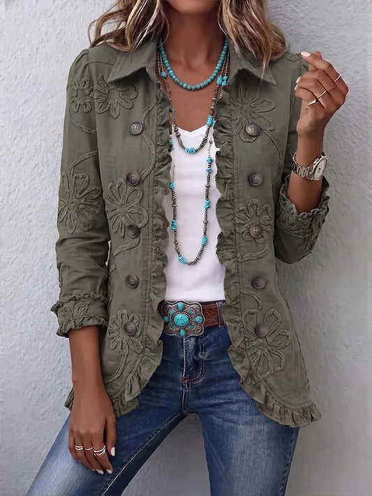 Moxley Rosie™ | Embroidered Ruffled Jacket