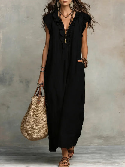 Moxley™ Camelia | Bohemian Maxi Dress