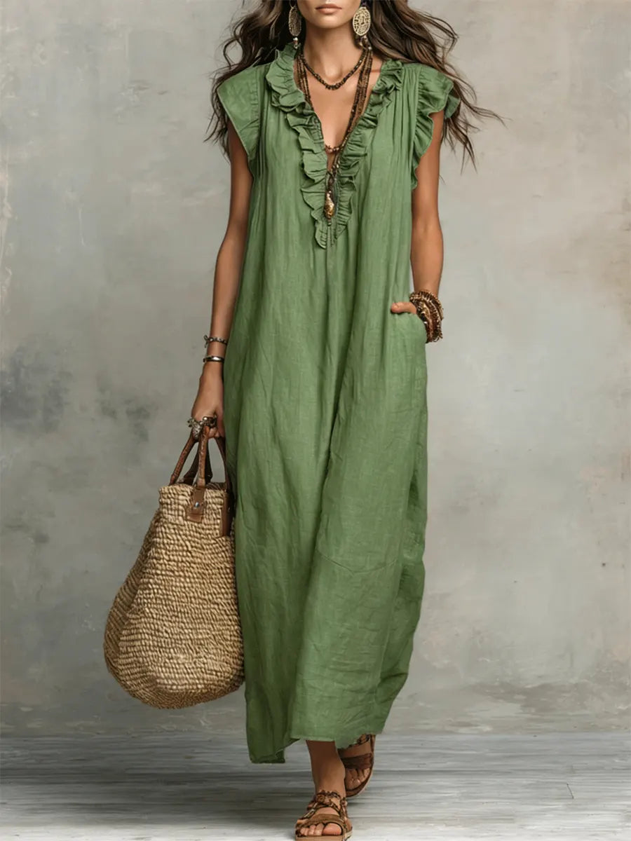 Moxley™ Camelia | Bohemian Maxi Dress