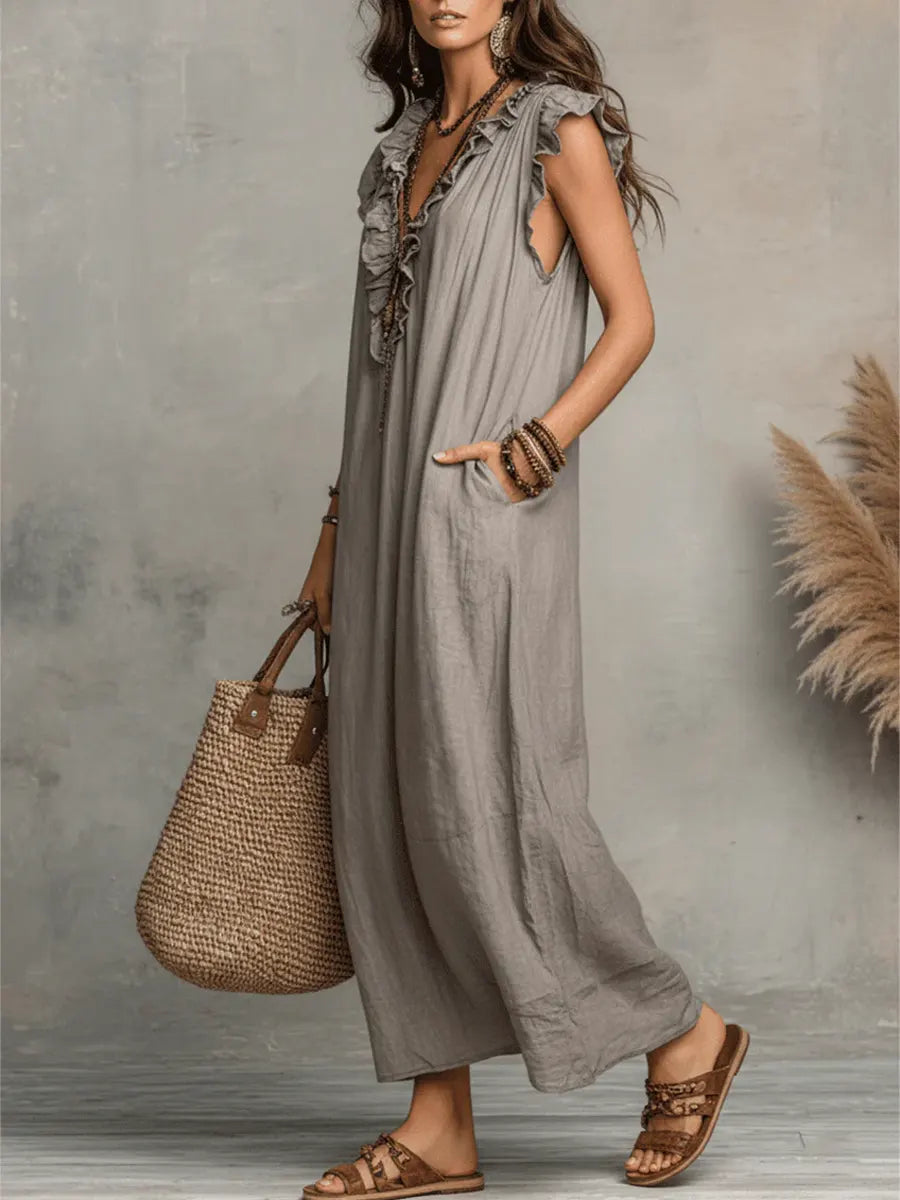 Moxley™ Camelia | Bohemian Maxi Dress