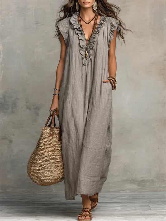 Moxley™ Camelia | Bohemian Maxi Dress