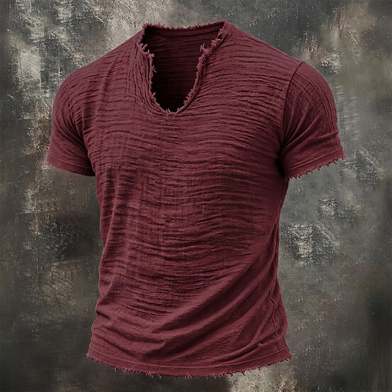 Vintage V-Neck T-Shirt | 100% Cotton (TEMPORARILY 1 + 1 FREE)