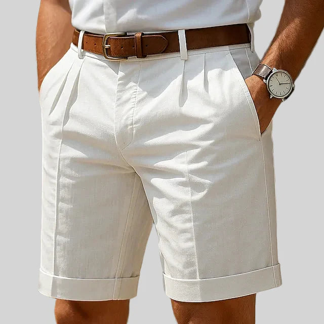 Moxley™ Leo | Pleated Summer Bermuda Shorts