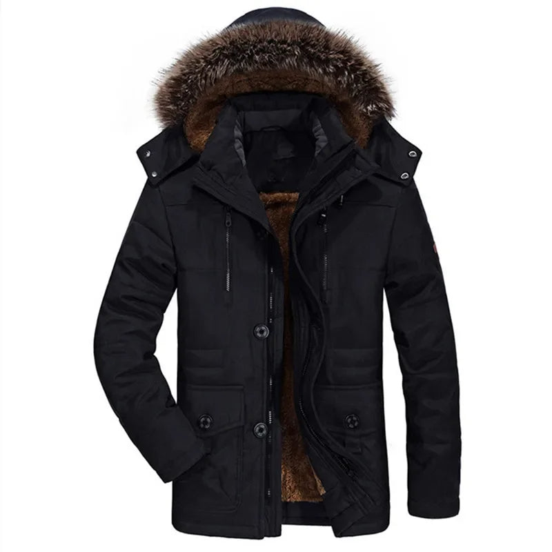 Moxley™ | Luxe Winter Cotton Jacket with Elegant Hood