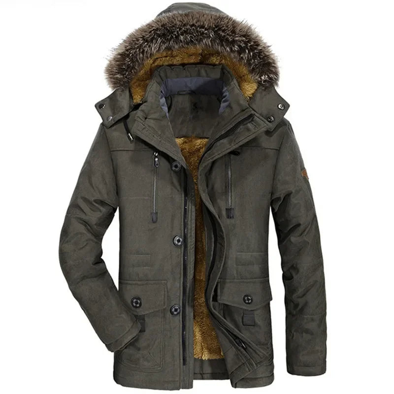 Moxley™ | Luxe Winter Cotton Jacket with Elegant Hood