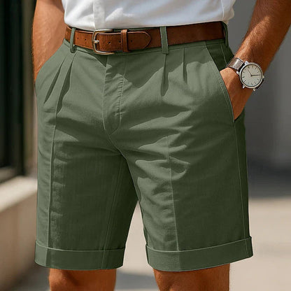 Moxley™ Leo | Pleated Summer Bermuda Shorts