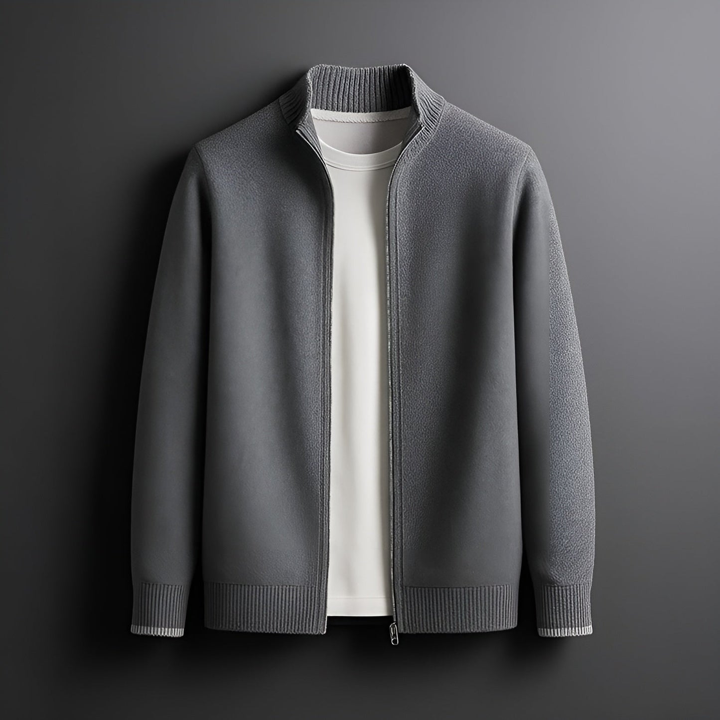 Moxley™ | Luxe Knitted Zip Jacket